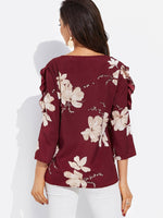Custom Womens Long Sleeve Blouses