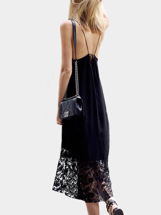 NEW FEELING Womens Black Midi Dresses