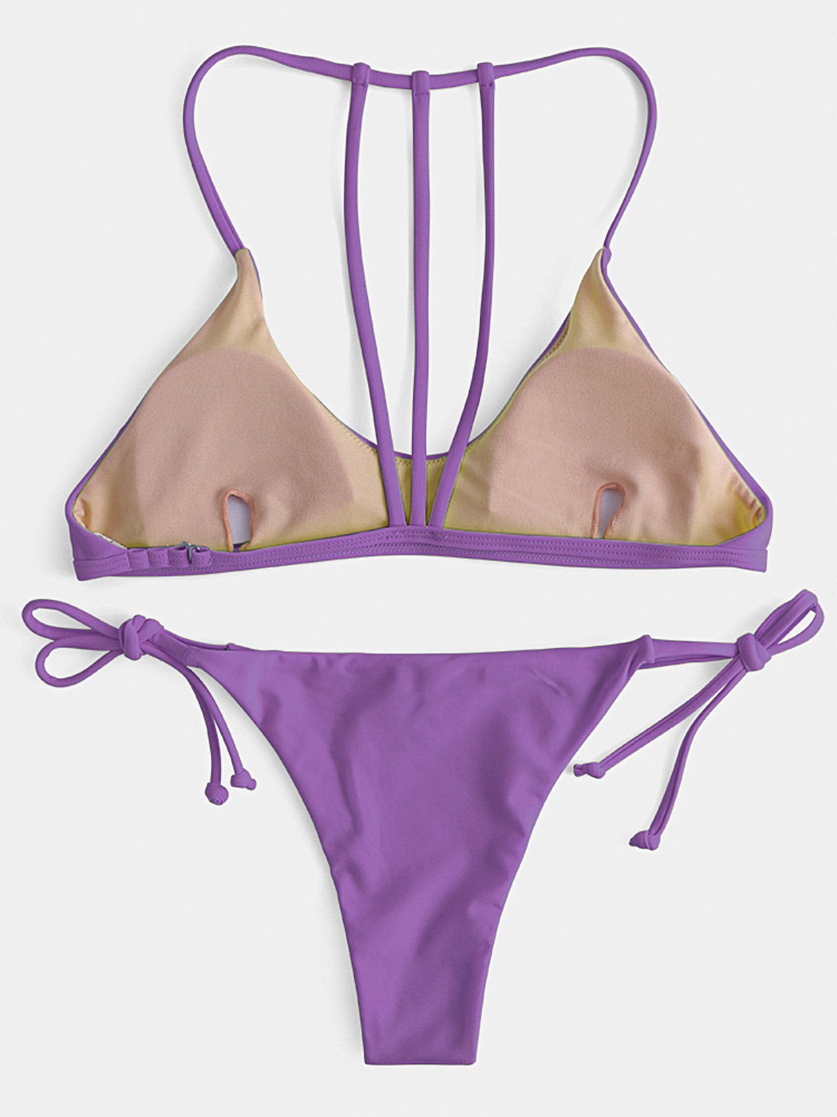 NEW FEELING Womens Purple Bikinis