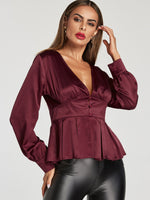 ODM Ladies Long Sleeve Blouses