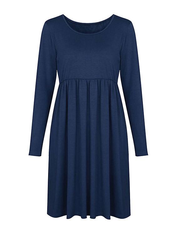 OEM Ladies Navy Midi Dresses