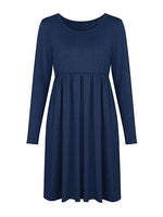 OEM Ladies Navy Midi Dresses