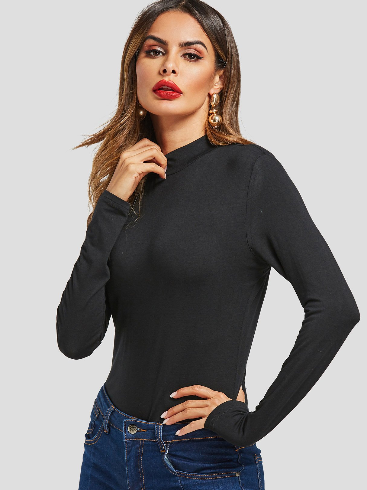 OEM Ladies Black T-Shirts