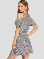 ODM Ladies Short Sleeve Mini Dresses