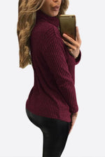 NEW FEELING Womens Burgundy T-Shirts