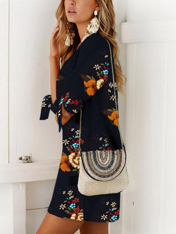 OEM Ladies Floral Mini Dresses