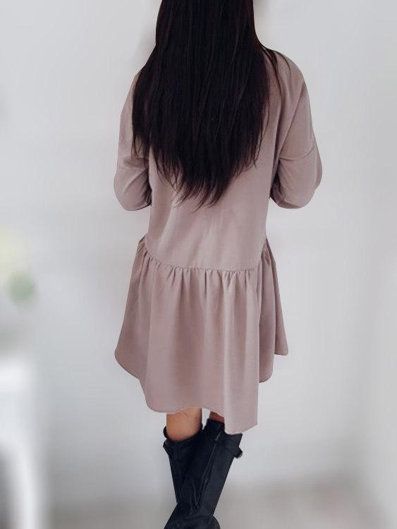 NEW FEELING Womens Pink Shirt Dresses