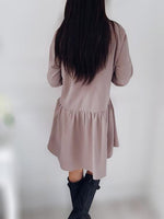 NEW FEELING Womens Pink Shirt Dresses