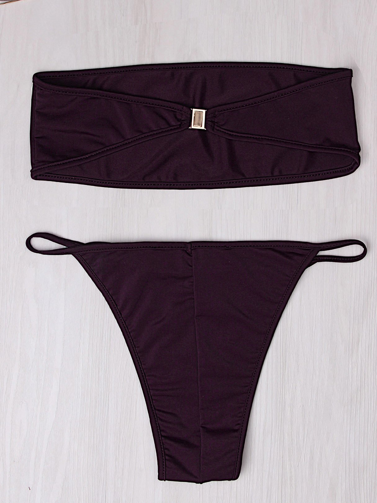 NEW FEELING Womens Burgundy Bikinis