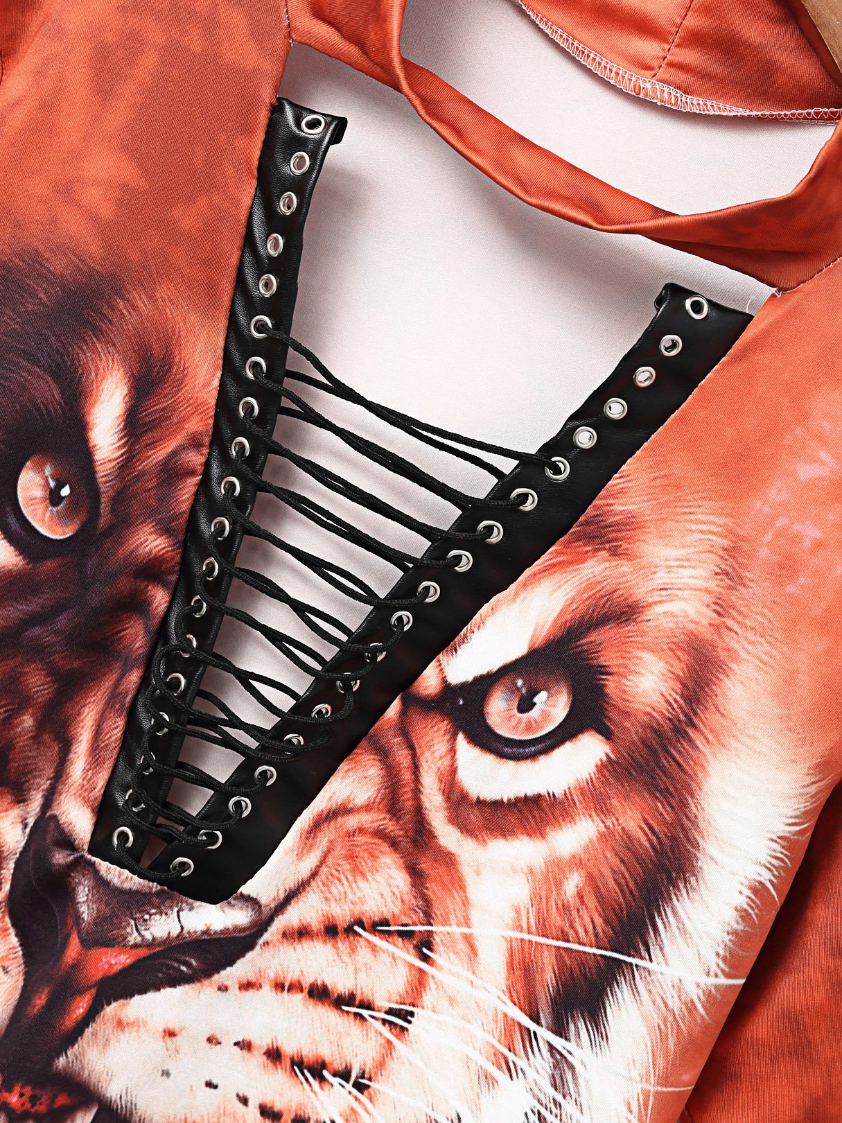 OEM Ladies Orange Mini Dresses