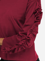Custom Women's Short Sleeve Turtleneck Tops