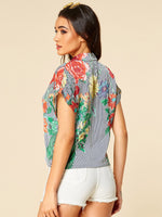 ODM Ladies Short Sleeve Blouses