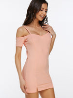 OEM Ladies Pink Mini Dresses