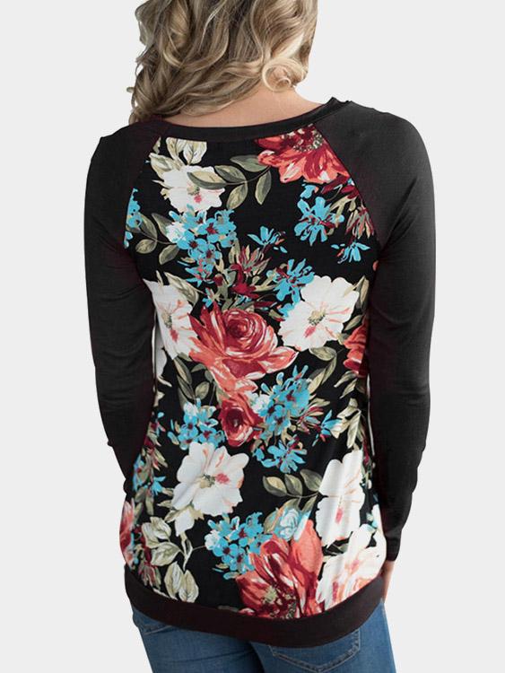 NEW FEELING Womens Black T-Shirts