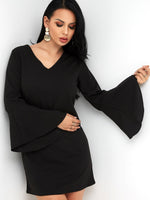 OEM Ladies Black Mini Dresses