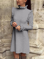 NEW FEELING Womens Grey Mini Dresses