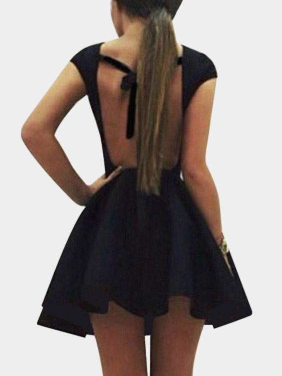 NEW FEELING Womens Black Casual Dresses