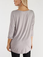 NEW FEELING Womens Grey T-Shirts
