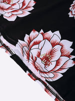 Custom Black Pink Floral Dress