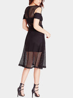 NEW FEELING Womens Black Midi Dresses