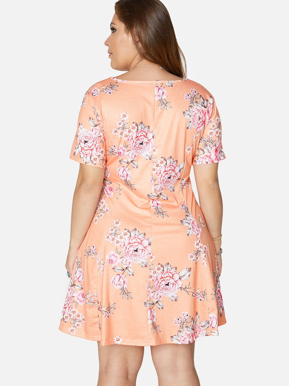 NEW FEELING Womens Floral Plus Size Dresses