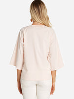 NEW FEELING Womens Pink Blouses