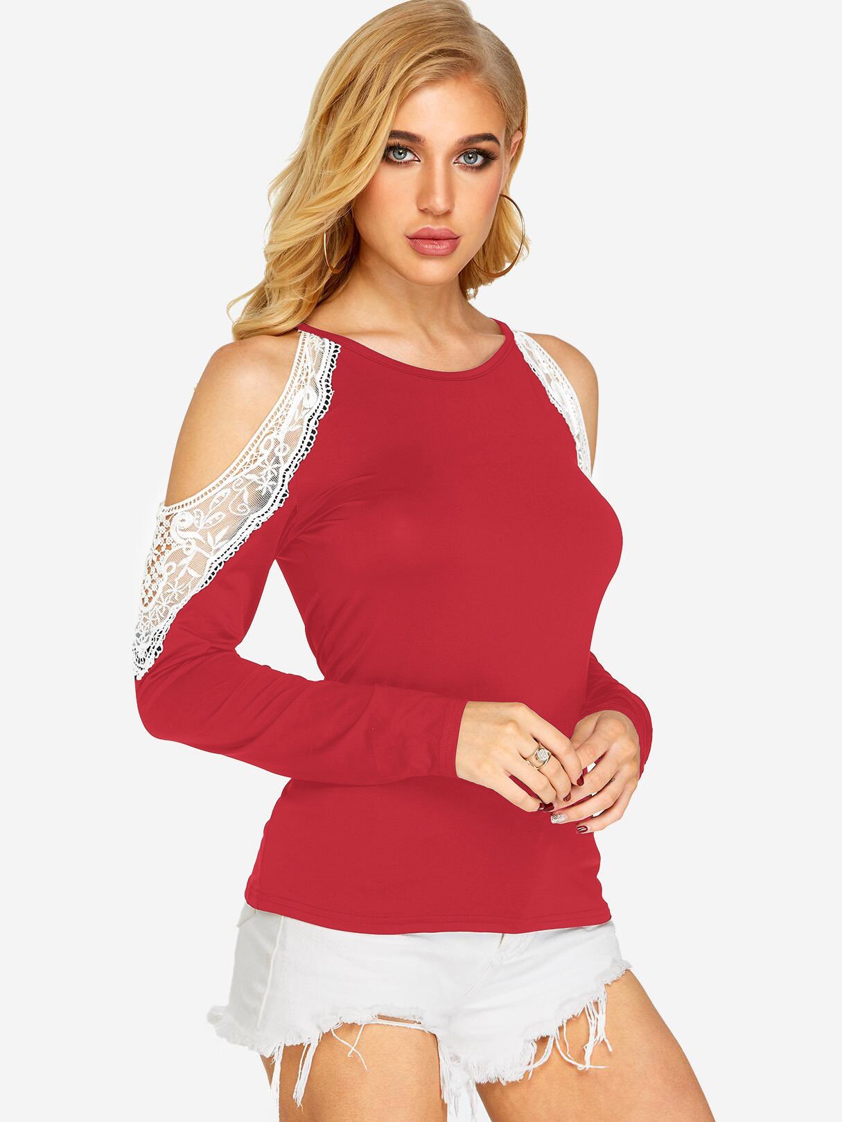 OEM Ladies Red T-Shirts