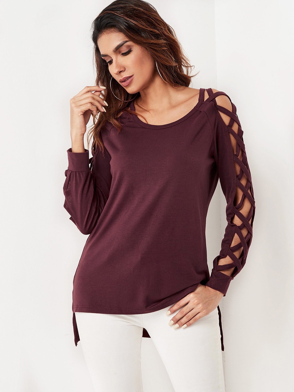 OEM Ladies Burgundy T-Shirts