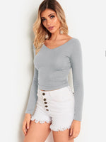 ODM Ladies Long Sleeve T-Shirts