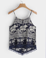 NEW FEELING Womens Navy Camis