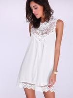 OEM Ladies White Mini Dresses