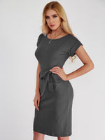 NEW FEELING Womens Grey Casual Dresses
