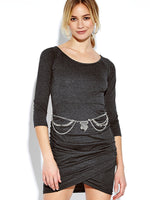 OEM Ladies Grey Bodycon Dresses