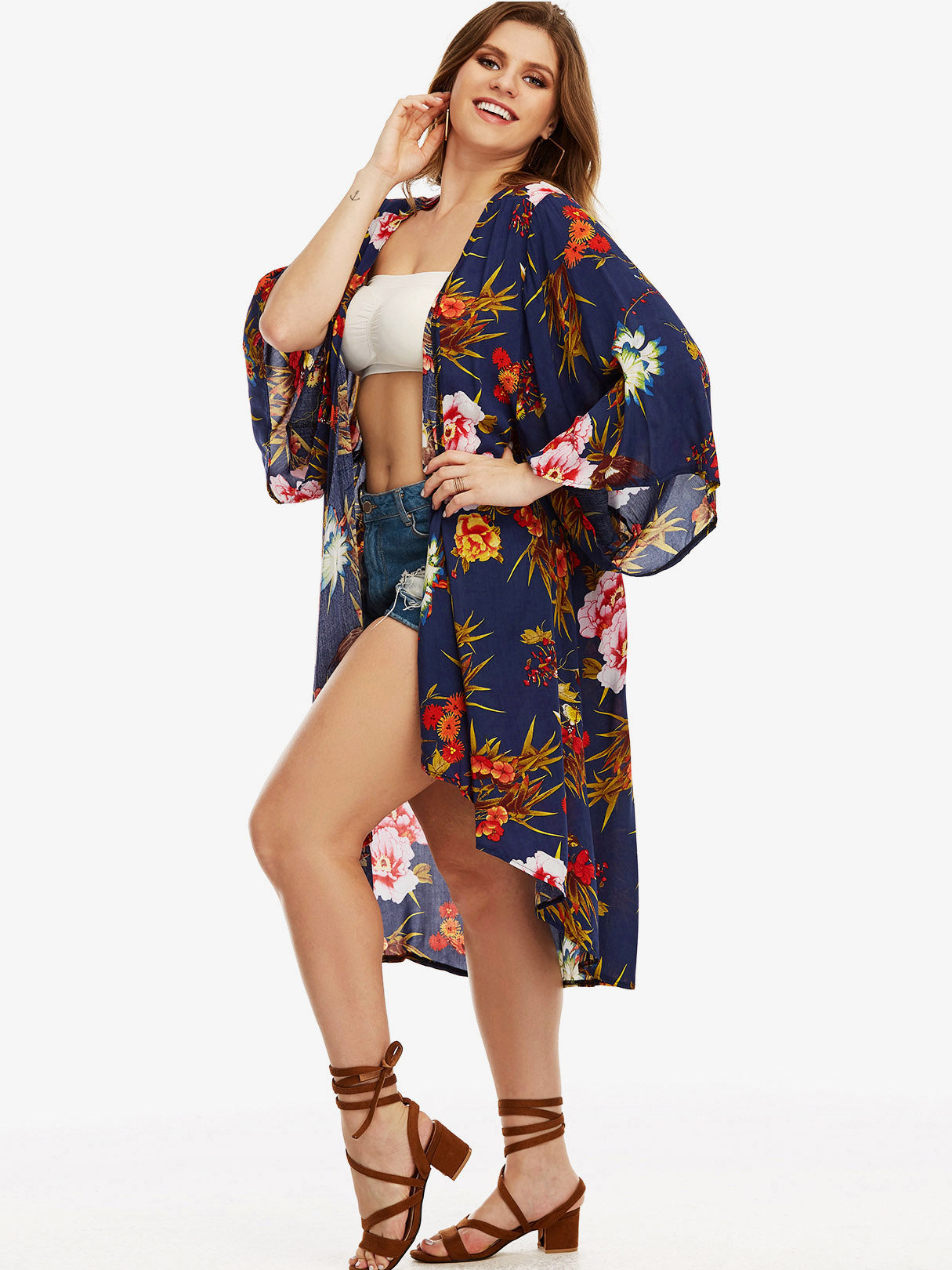 OEM Ladies White Plus Size Tops