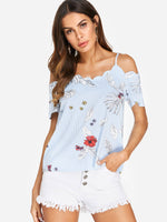 ODM Ladies Short Sleeve Blouses