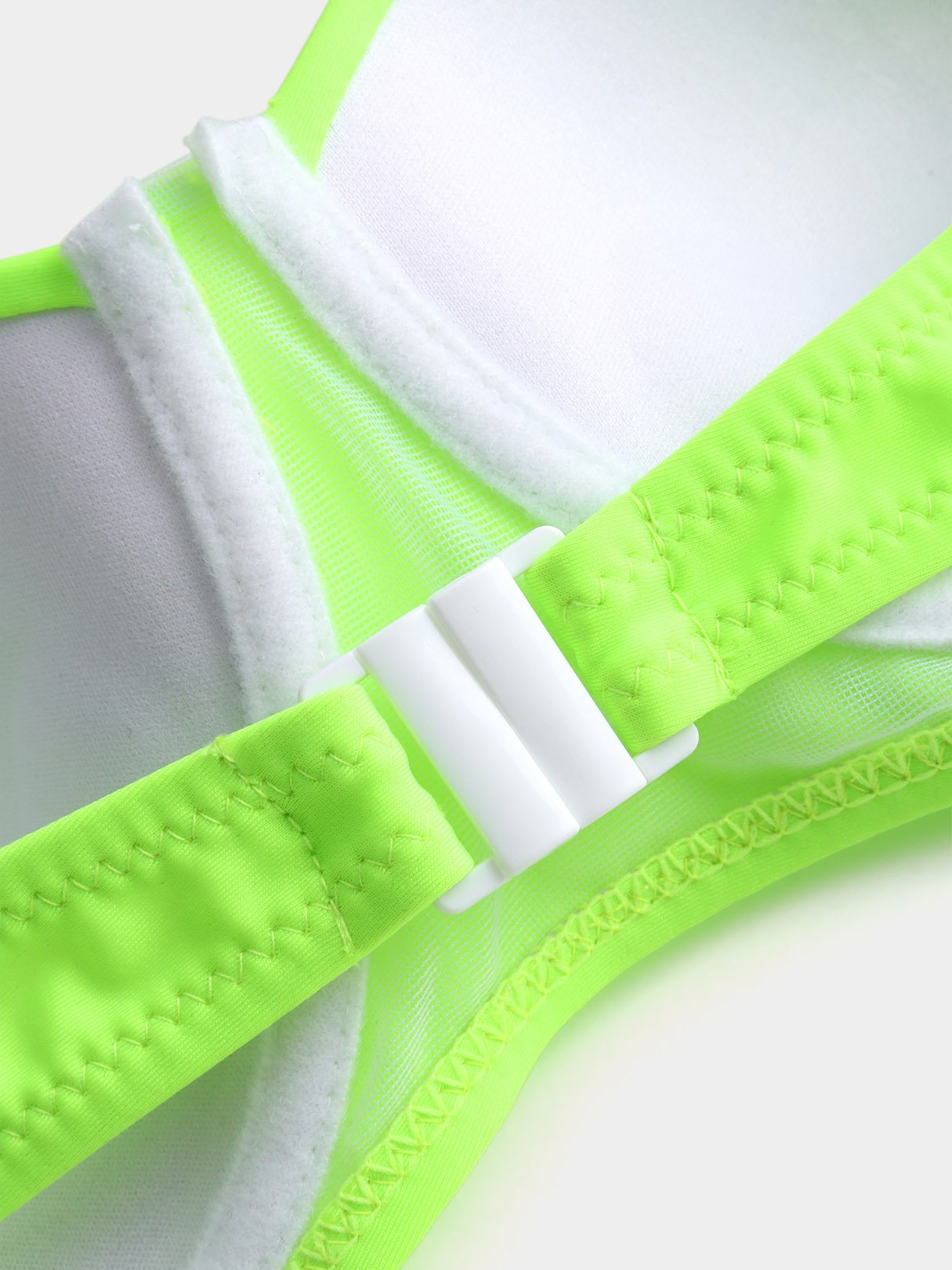 Custom White Halter Neck Bikinis Top