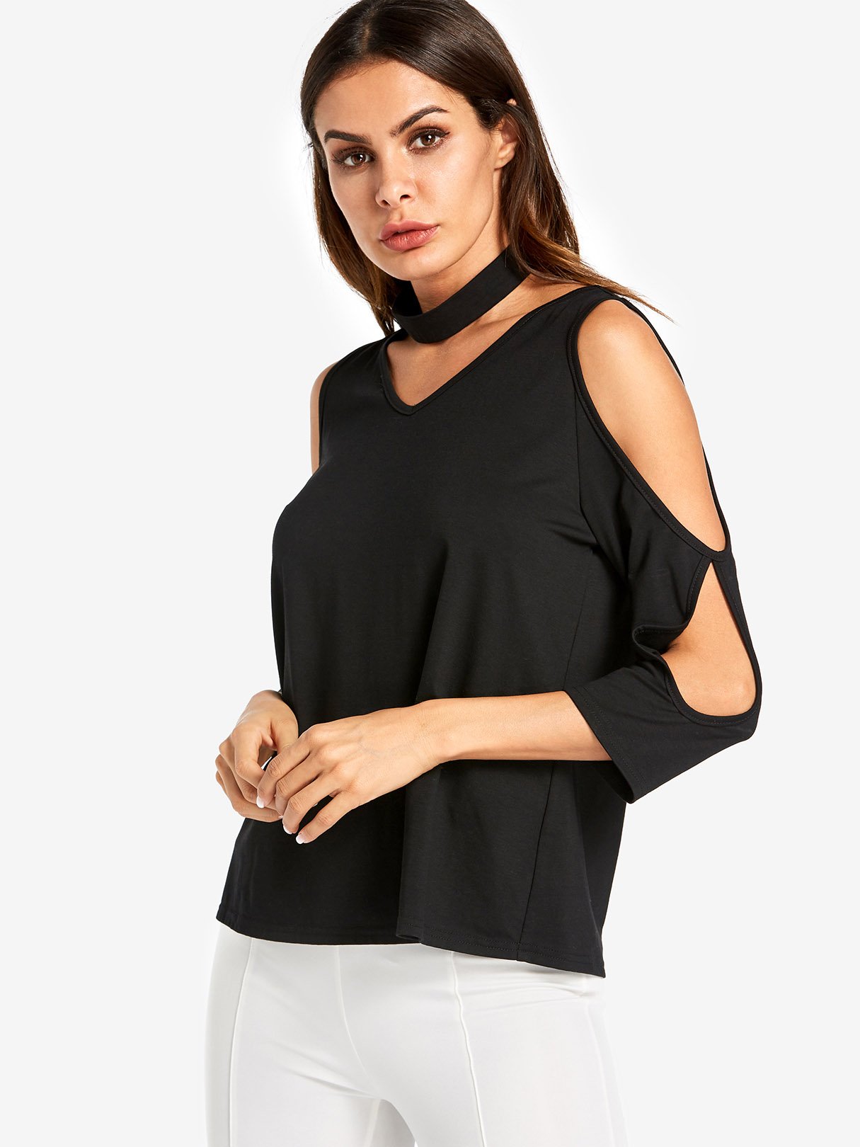 OEM Ladies Black Blouses