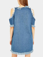 NEW FEELING Womens Blue Casual Dresses