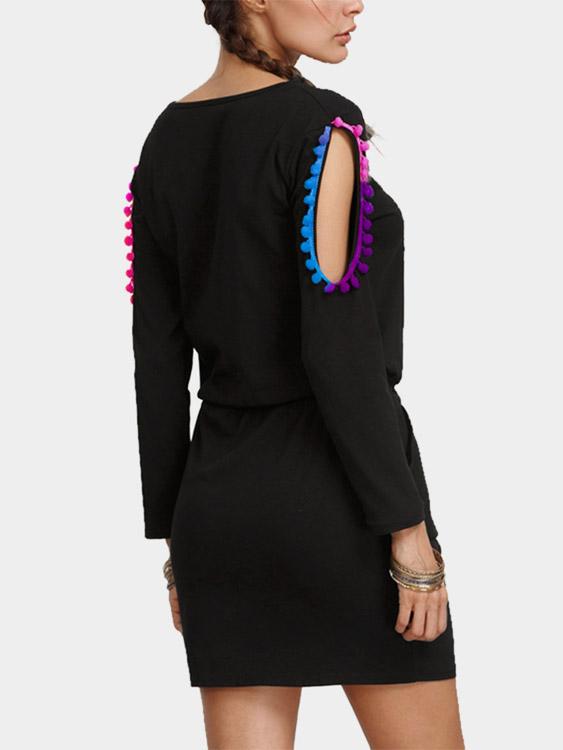 NEW FEELING Womens Black Casual Dresses