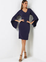 OEM ODM Womens Long Sleeve Midi Dress