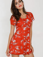 NEW FEELING Womens Floral Floral Dresses