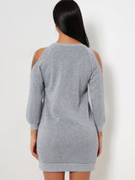 NEW FEELING Womens Grey Casual Dresses
