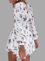 NEW FEELING Womens White Floral Dresses