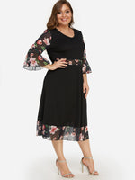 OEM Ladies Black Plus Size Dresses