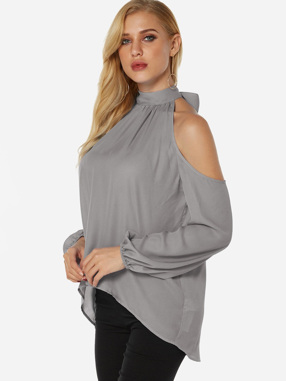 Custom Womens Long Sleeve Blouses