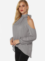 Custom Womens Long Sleeve Blouses