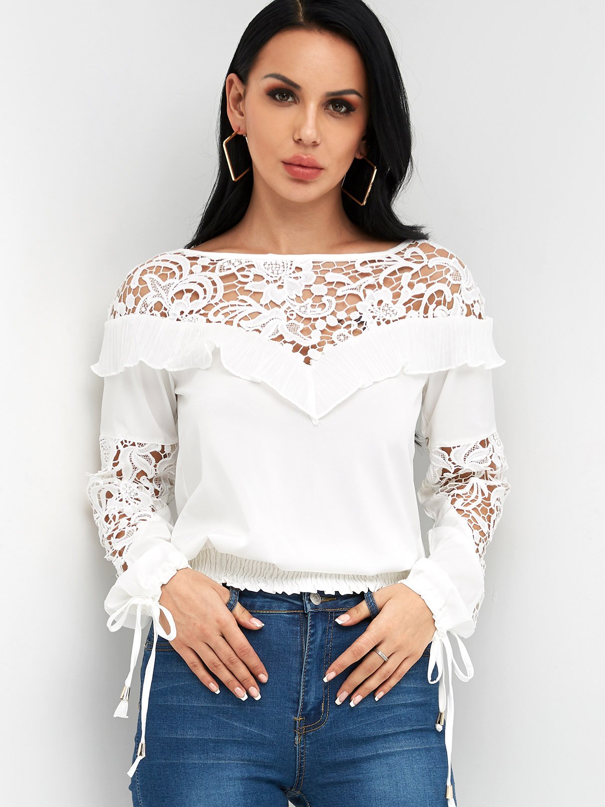 OEM Ladies White Blouses