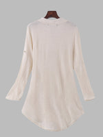 NEW FEELING Womens Beige Shirt Dresses