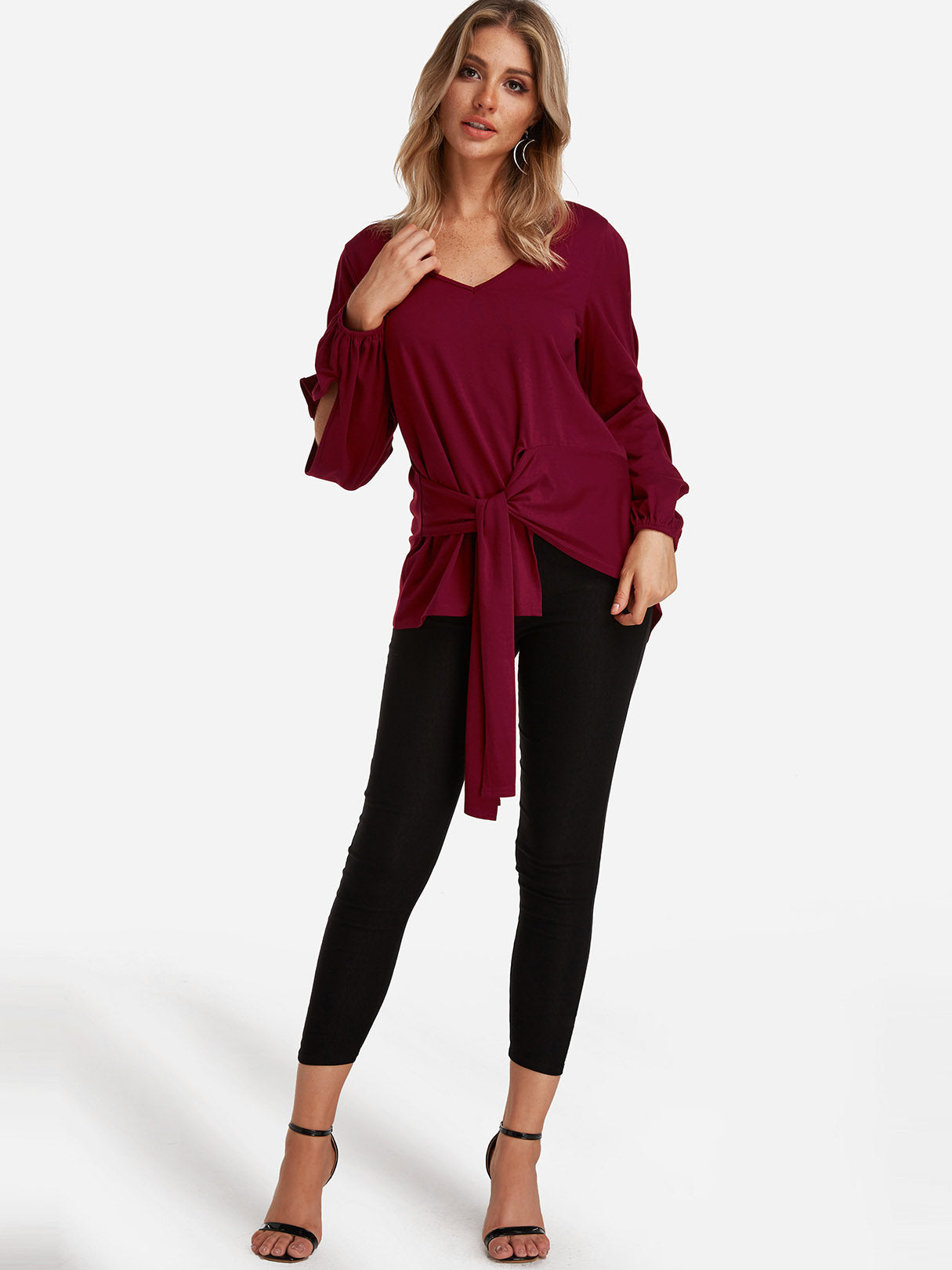 OEM ODM Ladies Long Black Top