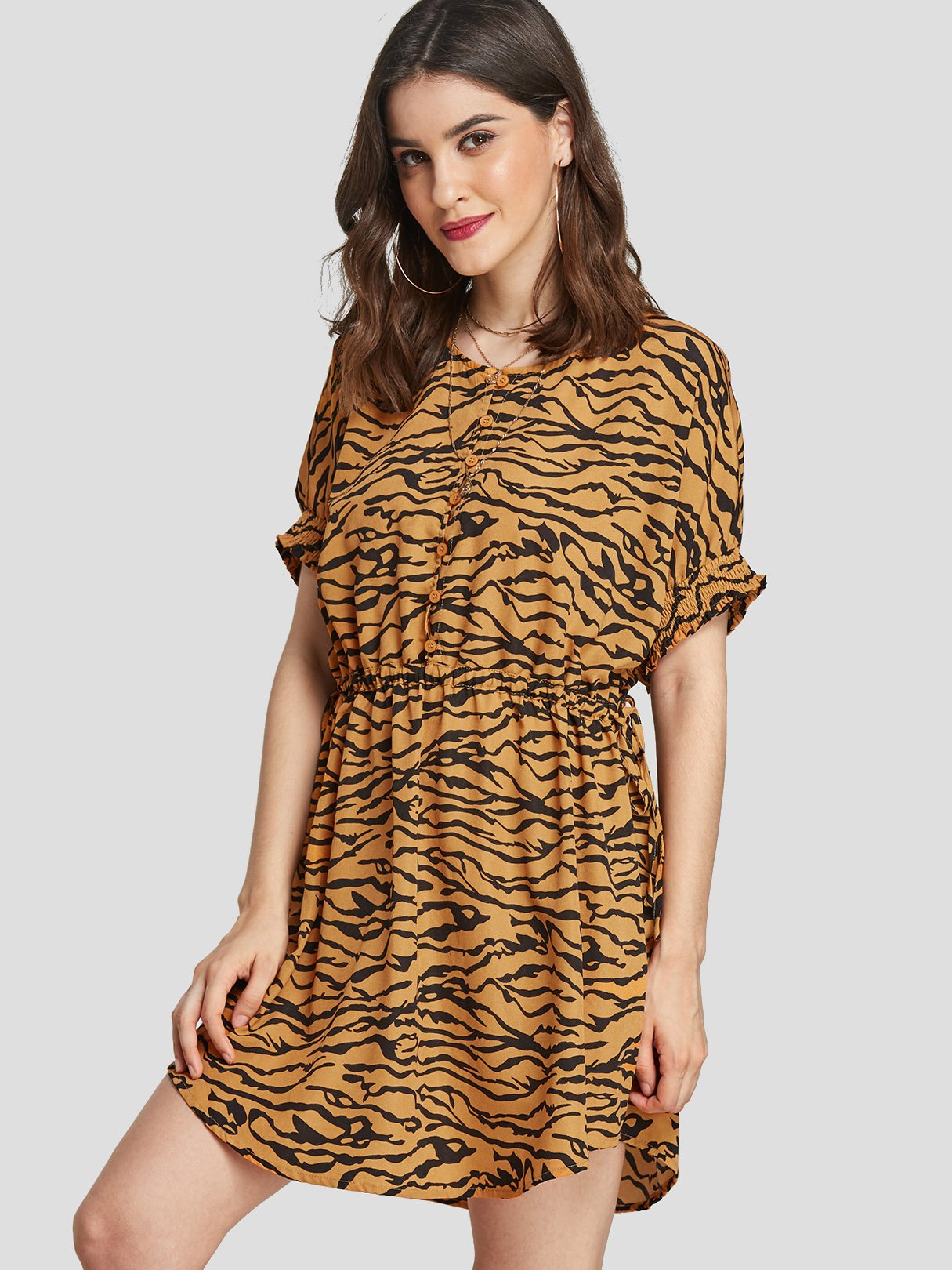 OEM Ladies Yellow Casual Dresses